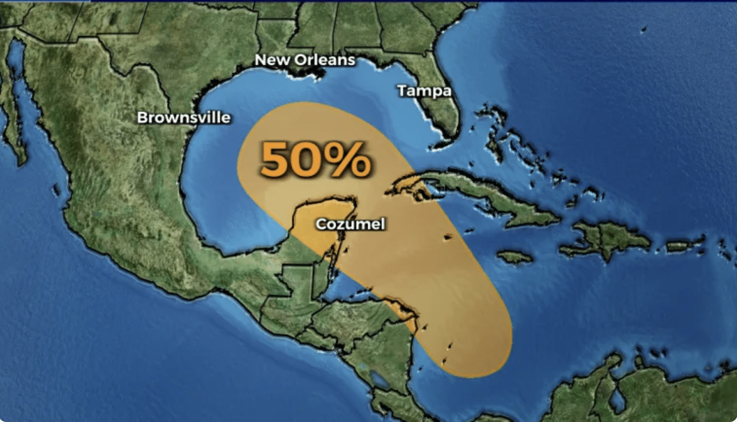 DEVELOPING: Another tropical storm could soon form in the Gulf of Mexico next week